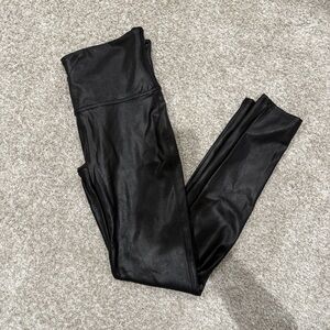 Spanx Black Faux Leather Leggings